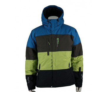 Unisex zimní bunda Hardline - Pet / Gr / Lime / Black