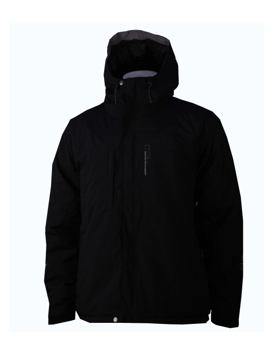 Černá zimní bunda Hardline zateplená dutým vláknem