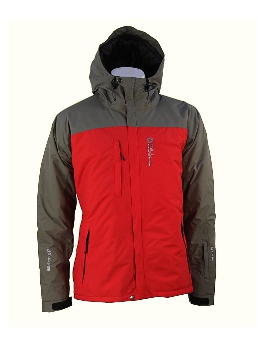 Pánská zimní bunda Hardline  Olive / red - zateplená