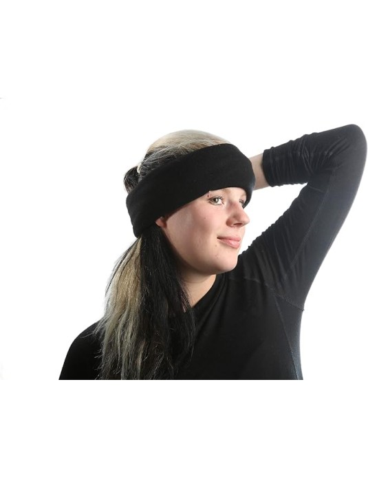 Nákrčník 100% merino dvojitý černý