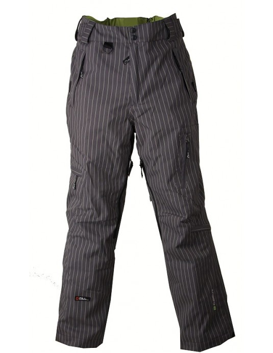 Pánské zimní kalhoty Ride - Grey stripe