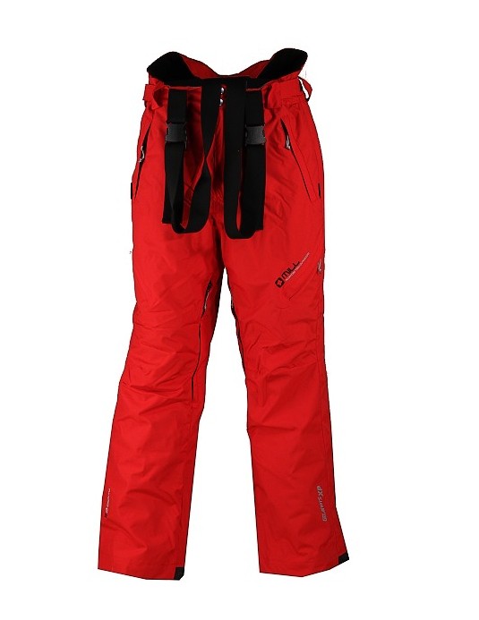 Lyžařské kalhoty s laclem - Track - Red