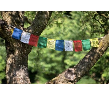 Buddhistické modlitební praporky dlouhé