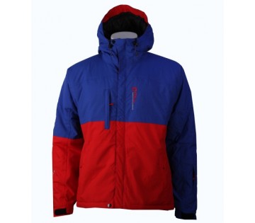 Pánská lyžařská bunda Hardline - Red / R. blue