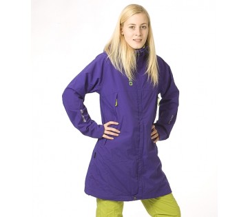 Nepromokavý dámský kabát Shine - Violet/lime