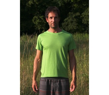 Pánské merino triko krátký rukáv  Green